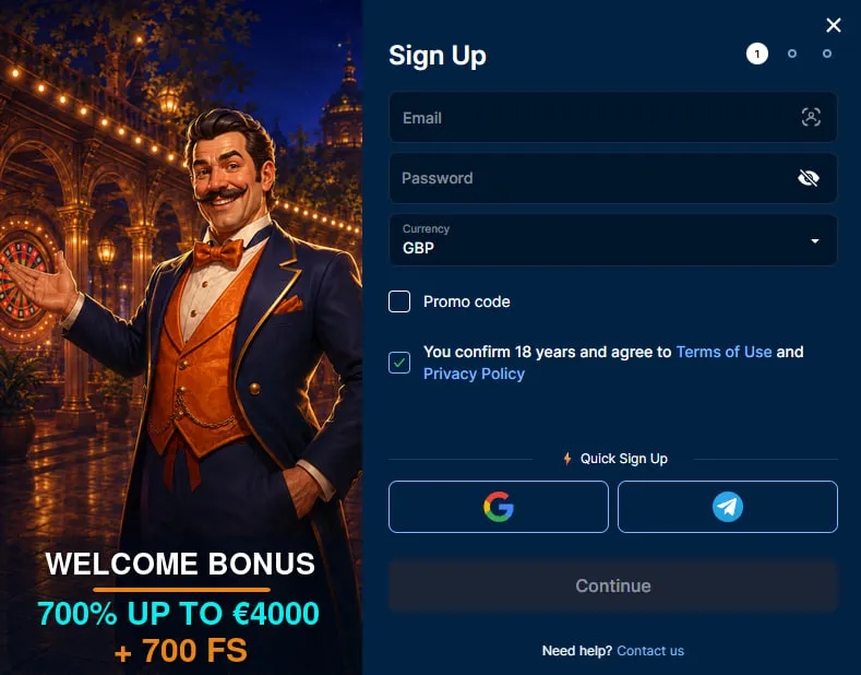 gambleton casino registration